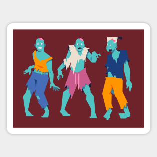 Halloween zombies collection Magnet